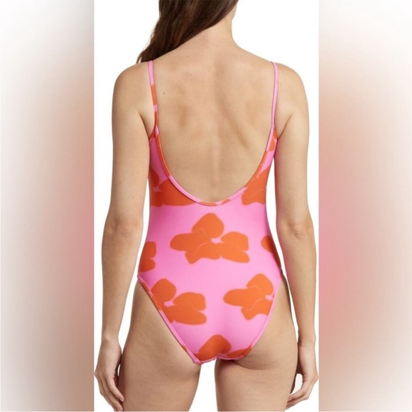Nu Swim NWT Floral One Piece Swimsuit Pink - Picture 2 of 7